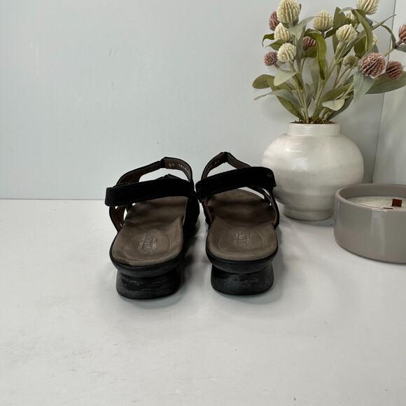 Mephisto Pamela Air Relax Nubuk Leather Comfort Sandals Black Women's EU 41/11 - Picture 5 of 12